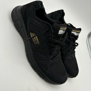 Skechers men’s sz 8.5 black‎ shoes lite weightt